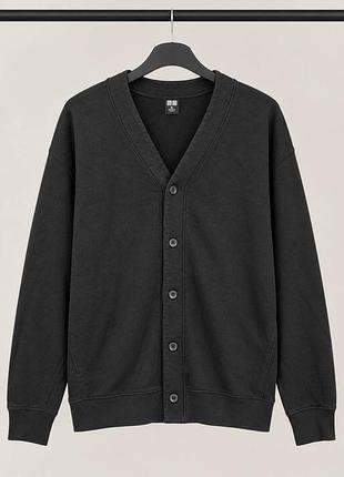 Чоловічий кардиган uniqlo чорний xl