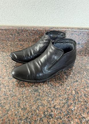 Шкіряні зимові черевики basconi 2