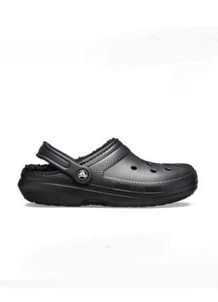 Подростковые кроксы сабо crocs classic iconic comfort утепленные мехом 89. j 4. eur 35