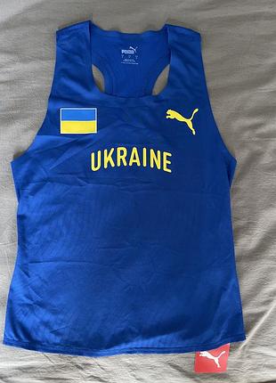 Майка жіноча для бігу puma збірної україни.