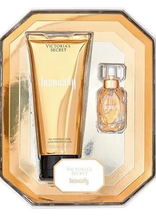 Подарунковий набір victoria’s secret heavenly парфум 7,5 мл і лосьйон 100 мл