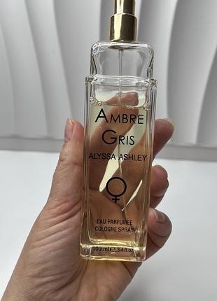 Alyssa ashley ambre gris eau parfumée cologne spray, 100 мл