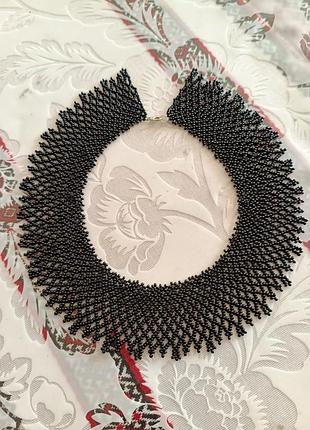 Силка черная,35 см. ручная работа