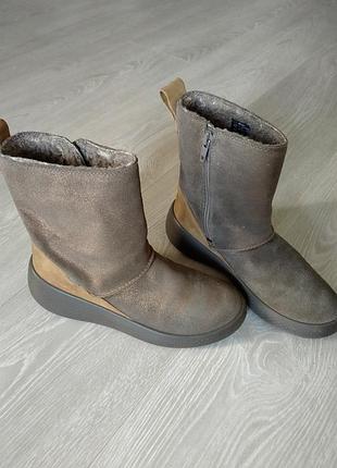 Детские сапоги ecco для девочки кожа