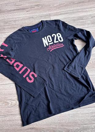 Брендовий трикотажний лонгслив superdry