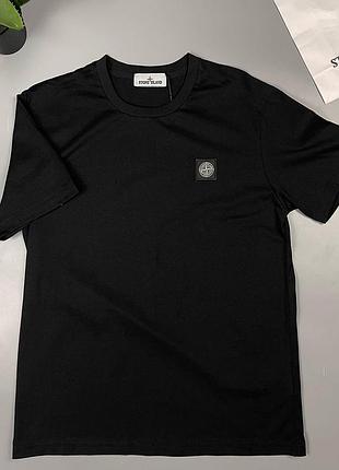 Футболки stone island program patch чорний xs
