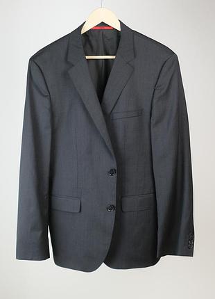 Винтажный пиджак hugo boss из 100% шерсти, us 40r