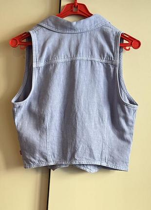 Джинсовий жилет levis на блискавці 6