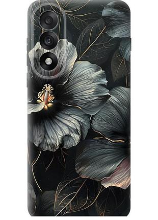 Чехол силиконовый на телефон oneplus nord 5 5g черные цветы "6031u-4133-58250"