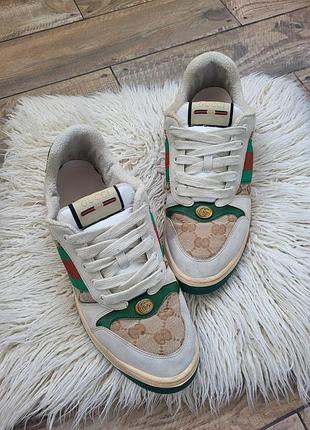 Кроссовки мужские,gucci screener 41 монограмма