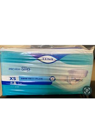 Памперси підгузки для дорослих і підлітків tena slip proskin plus xs 30 шт бедра 49-74 см