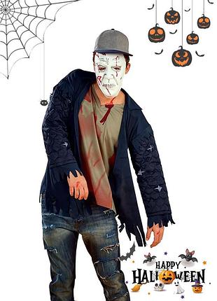 Костюм маскарадний зомбі на хелловін для дорослих lidl halloween l, xl синій
