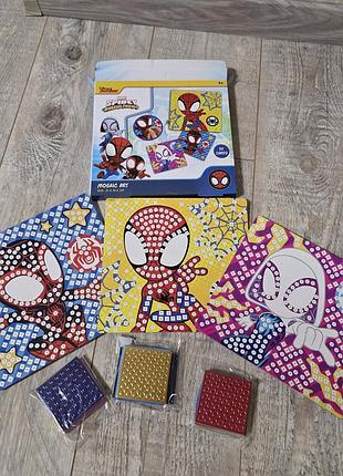 Набор для детского творчества marvel spedey and his amazing friends mosaic art.фоамин.