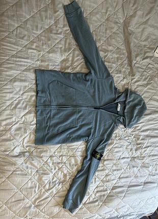 Зіп худі stone island синя 2