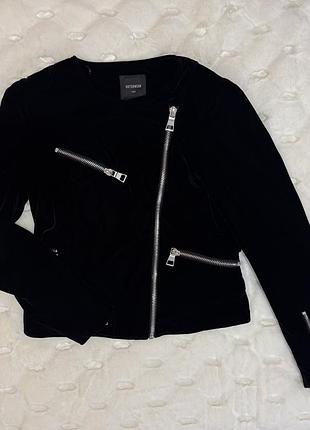 Оксамитова куртка косуха next outerwear