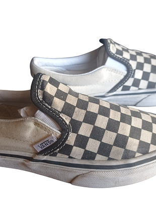 Жіночі кеді vans classic slip-on white checkerboard 31,5 розмір