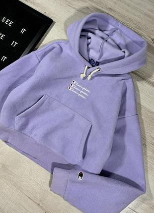 Худи укороченное тедди champion
