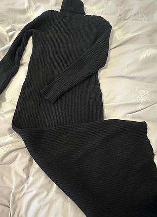 Тепла сукня в рубчик xl 5