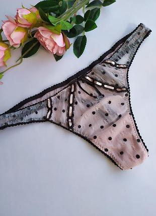 Трусики стринги с нюансом victoria’s secret, l