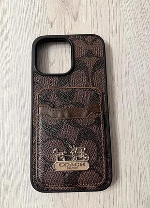 Чохол coach на айфон 14 про макс
