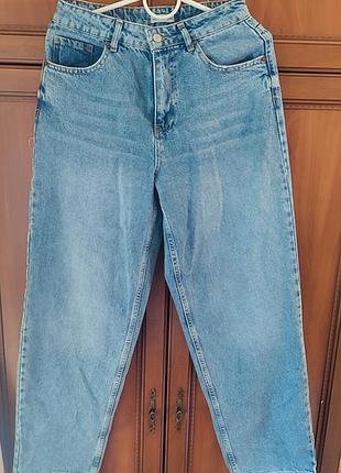 Джинсы женские mira jeans, светло-голубые баллоны, размер 27, 100% хлопок, новые