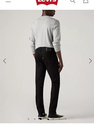 Levis джинсы черные мужские levis 512