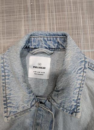 Укорочена джинсова куртка pull&bear, розмір m 2