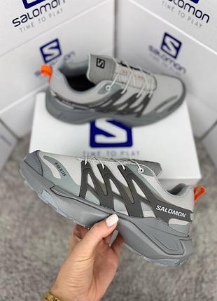 Водонепроникні кросівки salomon xt pu_re gtx light grey