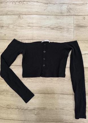 Топ с рукавами zara