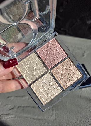 Палетка хайлайтеров backstage glow maximizer palette 004 rose gold glow.