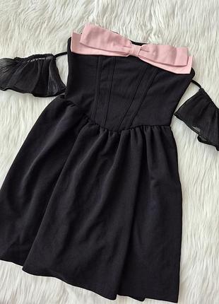 🖤 корсетна сукня shein з бантом 5