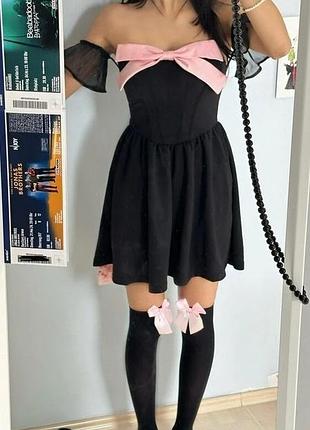 🖤 корсетна сукня shein з бантом 4