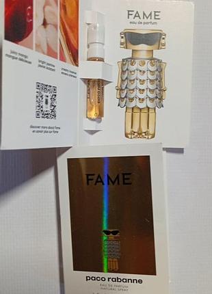 Пробник 1.5ml paco rabanne fame eau de parfum