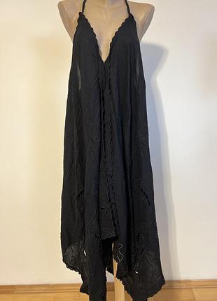 Жіноча легка романтична сукня accessorize london, великий розмір xl (uk 20-22). бохо стиль, вишивка, натуральна бавовна та ефектний вільний крій. 🖤✨