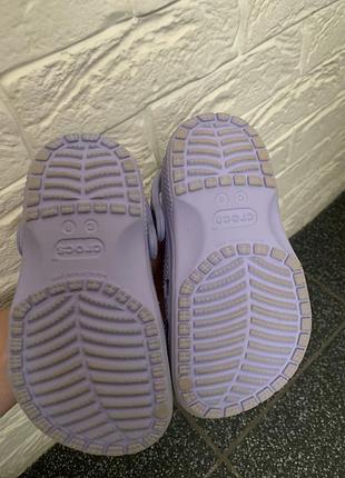 Аквашузи для дітей crocs c8 бузкові 5