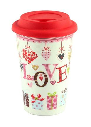 Термочашка "mug to go love", фарфор