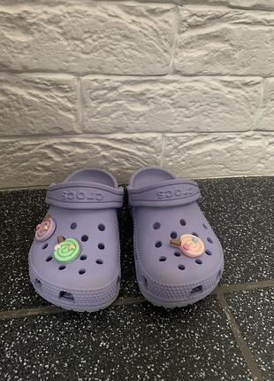 Аквашузи для дітей crocs c8 бузкові 2