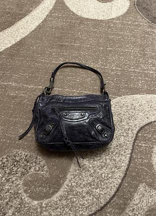 Вінтажна шкіряна сумка balenciaga