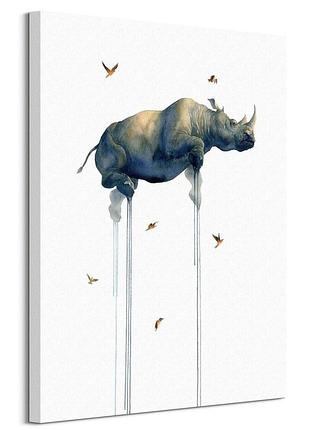 Холст oliver flores (journey 2 rhino) 80х60 см