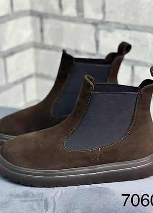 Сапоги женские замшевые на байке 36-41рр