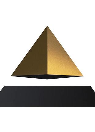 Левітуюча піраміда flyte, чорна основа, золотиста піраміда