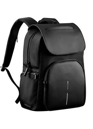 Рюкзак "soft daypack" захист від крадіжок, порізів, чорний