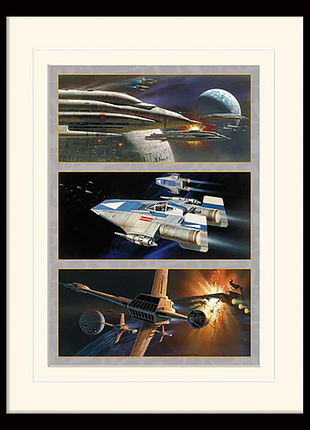 Постер (плакат) в рамі star wars (rebel assault) 30x40 см