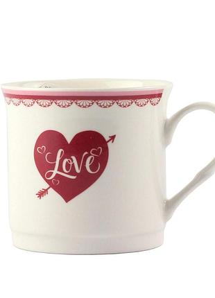 Кружка ootb love фарфоровая, белая
