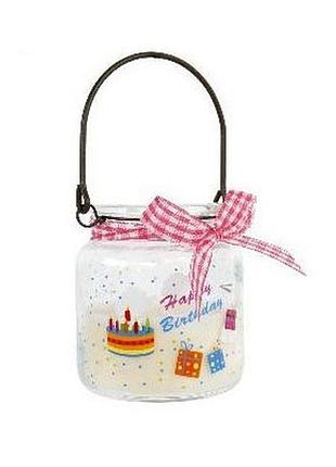 Свічка "birthday cake" у баночці