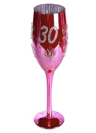 Бокал для шампанського "happy birhday" 30