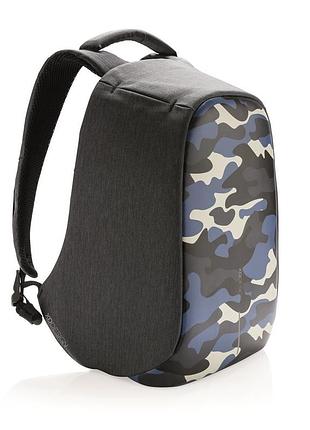 Рюкзак антизлодій міський xd design bobby compact 14", camouflage blue (p705.655)