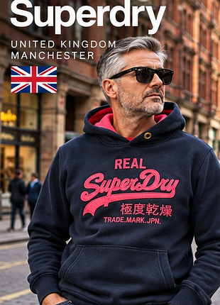 Superdry vintage — стильна чоловіча кофта l/50