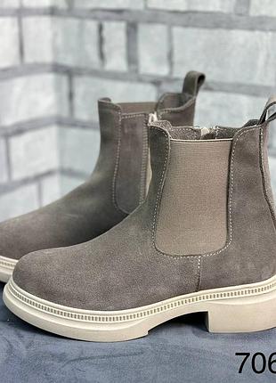 Женские замшевые сапоги 36-41рр