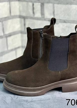 Женские замшевые сапоги 36-41рр